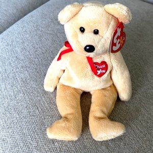 2003Thank You Bear.Ty Beanie Babies Mint